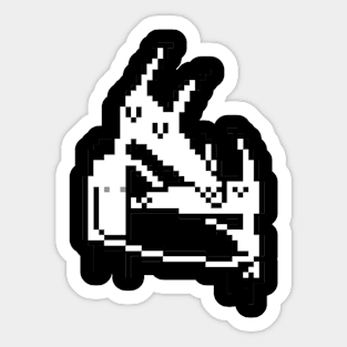 Twin fantasy 8 bit Sticker